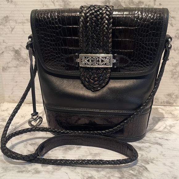 Vintage Brighton Black Bucket Crossbody bag - Picture 2 of 11